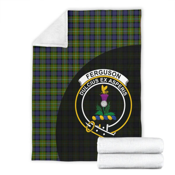 Fergusson Modern Clan Blanket, Scottish Tartan Fergusson Modern Clans Blanket Wave Style - Image 4