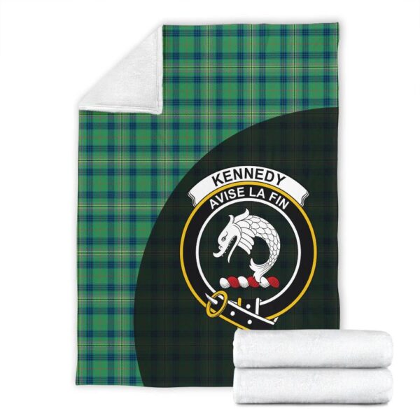 Kennedy Ancient Clan Blanket, Scottish Tartan Kennedy Ancient Clans Blanket Wave Style - Image 4