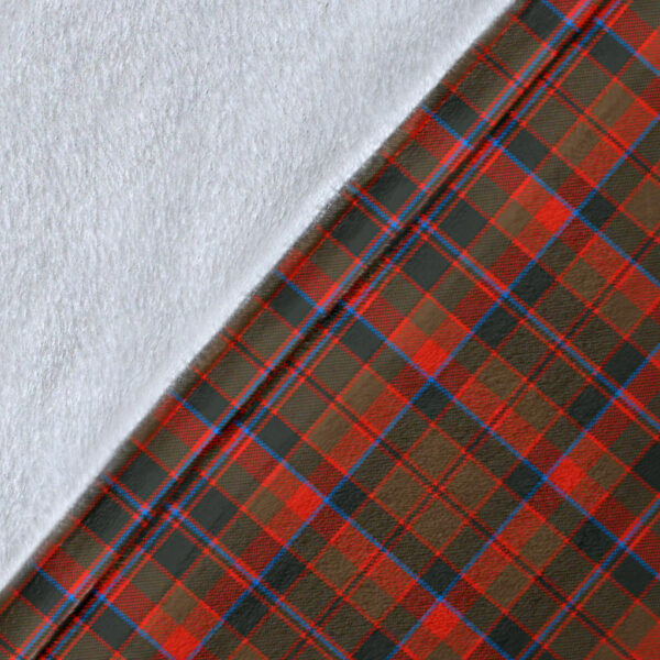 Cumming Hunting Weathered Clan Blanket, Scottish Tartan Cumming Hunting Weathered Clans Blanket Wave Style - Image 5