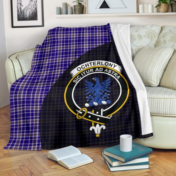 Ochterlony Clan Blanket, Scottish Tartan Ochterlony Clans Blanket Wave Style