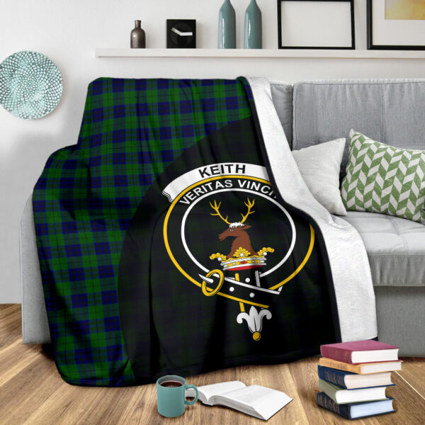 Keith Modern Clan Blanket, Scottish Tartan Keith Modern Clans Blanket Wave Style - Image 3