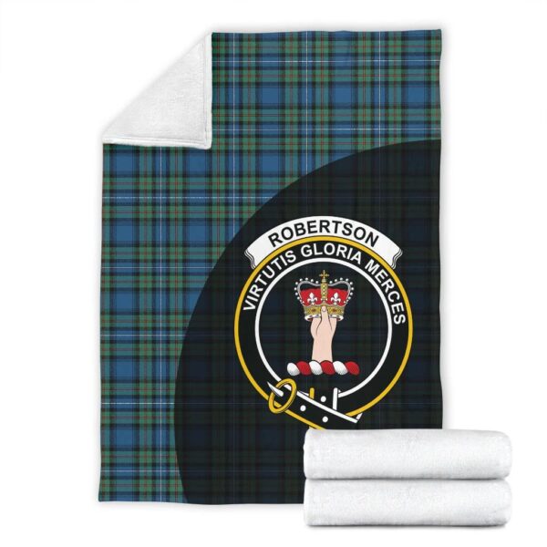 Robertson Hunting Ancient Clan Blanket, Scottish Tartan Robertson Hunting Ancient Clans Blanket Wave Style - Image 4