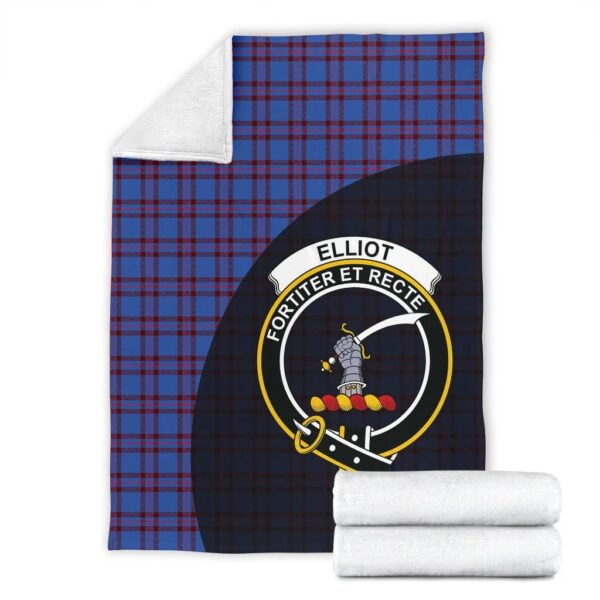 Elliot Modern Clan Blanket, Scottish Tartan Elliot Modern Clans Blanket Wave Style - Image 4