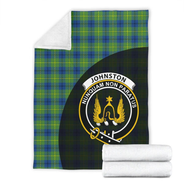 Johnston Ancient Clan Blanket, Scottish Tartan Johnston Ancient Clans Blanket Wave Style - Image 4