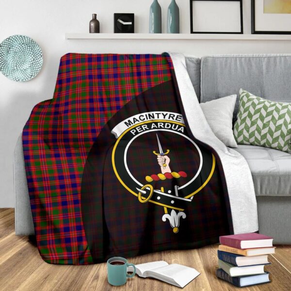 MacIntyre Modern Clan Blanket, Scottish Tartan MacIntyre Modern Clans Blanket Wave Style - Image 3