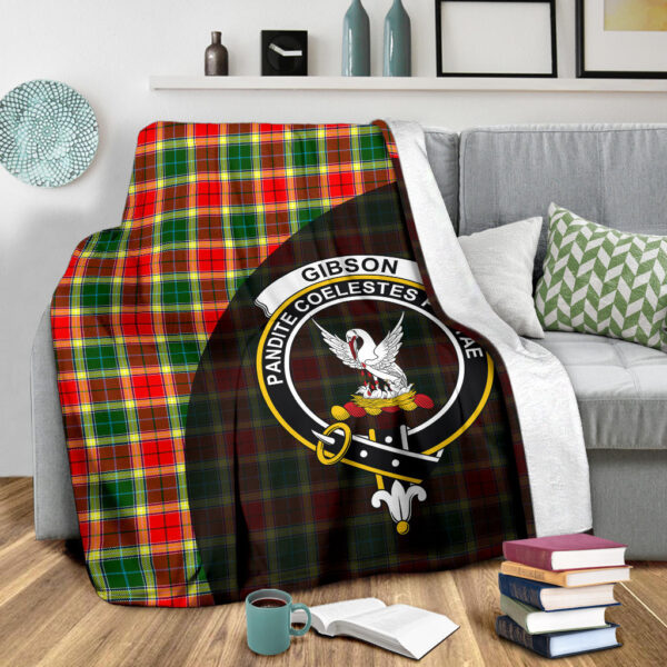 Gibbs Clan Blanket, Scottish Tartan Gibbs Clans Blanket Wave Style - Image 3