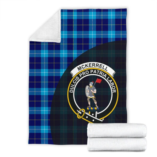 McKerrell Clan Blanket, Scottish Tartan McKerrell Clans Blanket Wave Style - Image 4