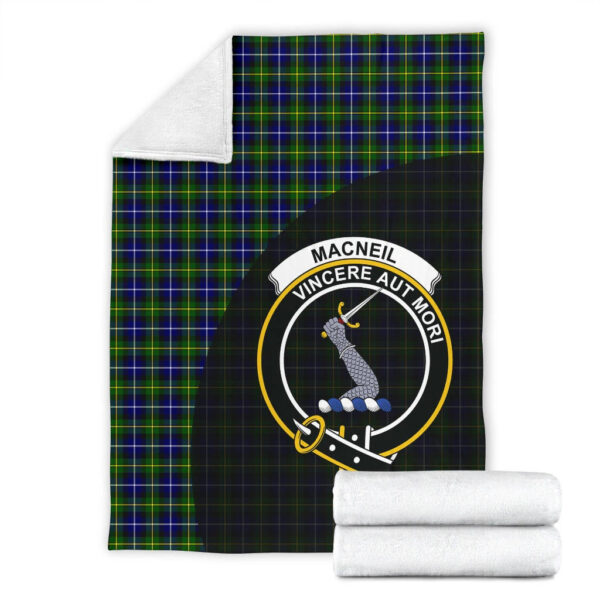 MacNeill of Barra Modern Clan Blanket, Scottish Tartan MacNeill of Barra Modern Clans Blanket Wave Style - Image 4