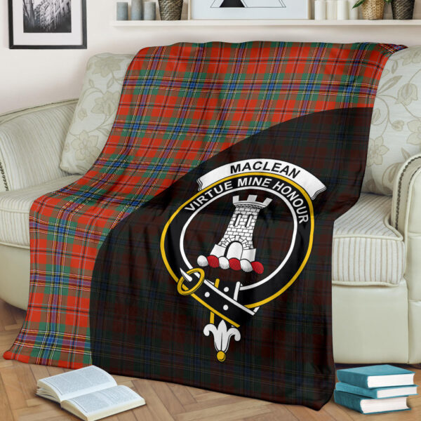 MacLean of Duart Ancient Clan Blanket, Scottish Tartan MacLean of Duart Ancient Clans Blanket Wave Style - Image 2