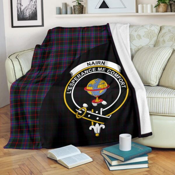 Nairn Clan Blanket, Scottish Tartan Nairn Clans Blanket Wave Style