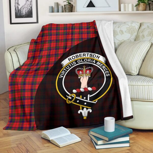 Robertson Modern Clan Blanket, Scottish Tartan Robertson Modern Clans Blanket Wave Style