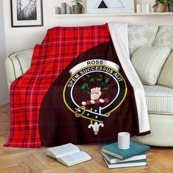 Rose Modern Clan Blanket, Scottish Tartan Rose Modern Clans Blanket Wave Style