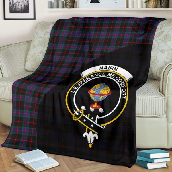 Nairn Clan Blanket, Scottish Tartan Nairn Clans Blanket Wave Style - Image 2