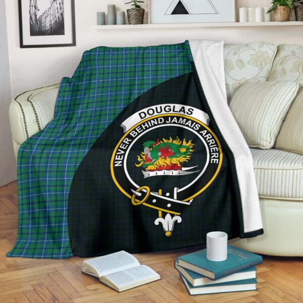 Douglas Ancient Clan Blanket, Scottish Tartan Douglas Ancient Clans Blanket Wave Style