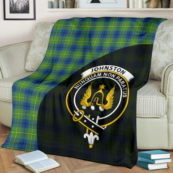 Johnston Ancient Clan Blanket, Scottish Tartan Johnston Ancient Clans Blanket Wave Style - Image 2