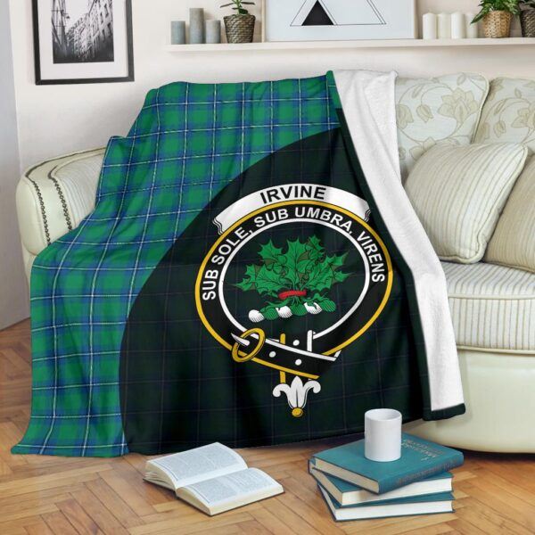 Irvine Ancient Clan Blanket, Scottish Tartan Irvine Ancient Clans Blanket Wave Style