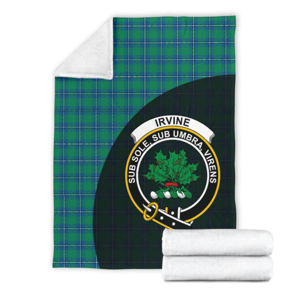 Irvine Ancient Clan Blanket, Scottish Tartan Irvine Ancient Clans Blanket Wave Style - Image 4