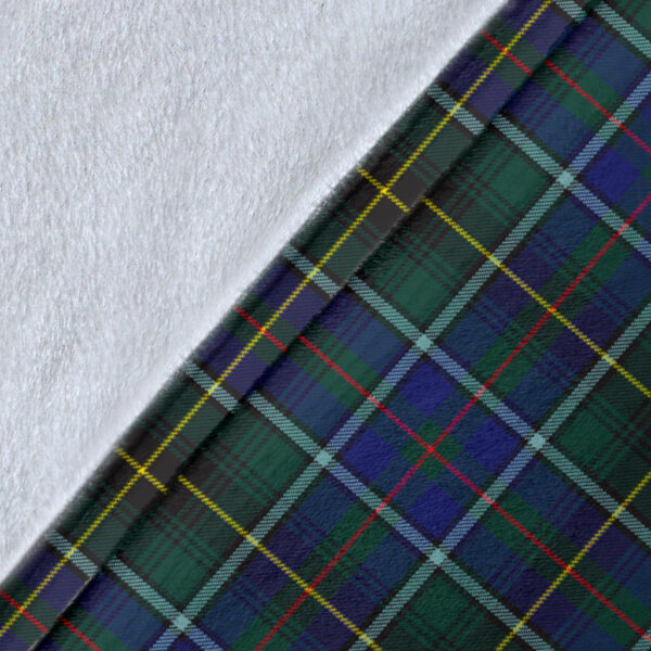 MacInnes Modern Clan Blanket, Scottish Tartan MacInnes Modern Clans Blanket Wave Style - Image 5