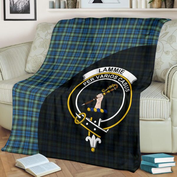 Lamont Ancient Clan Blanket, Scottish Tartan Lamont Ancient Clans Blanket Wave Style - Image 2