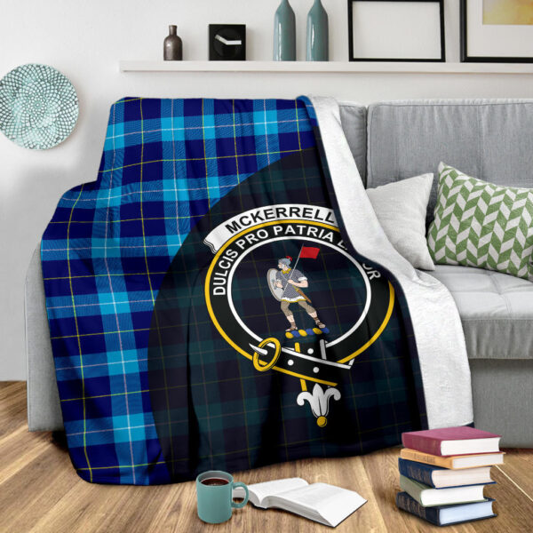 McKerrell Clan Blanket, Scottish Tartan McKerrell Clans Blanket Wave Style - Image 3