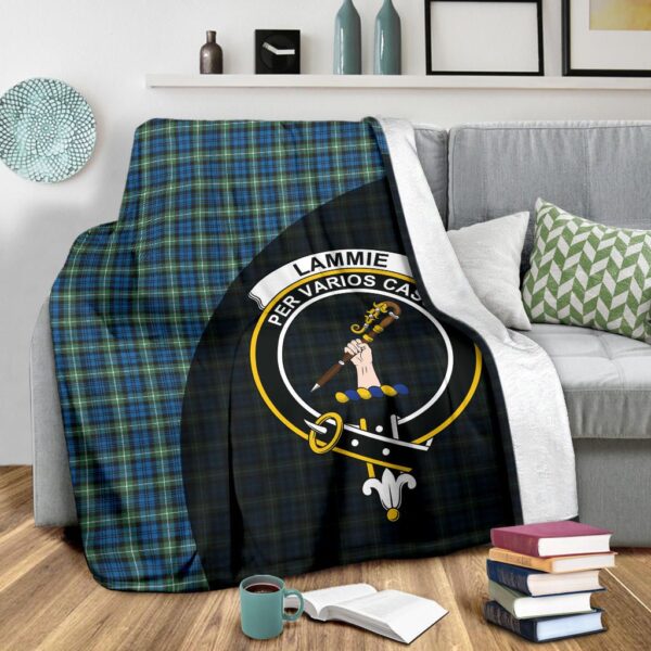 Lamont Ancient Clan Blanket, Scottish Tartan Lamont Ancient Clans Blanket Wave Style - Image 3