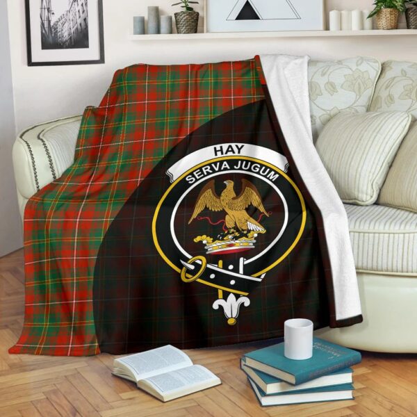 Hay Ancient Clan Blanket, Scottish Tartan Hay Ancient Clans Blanket Wave Style