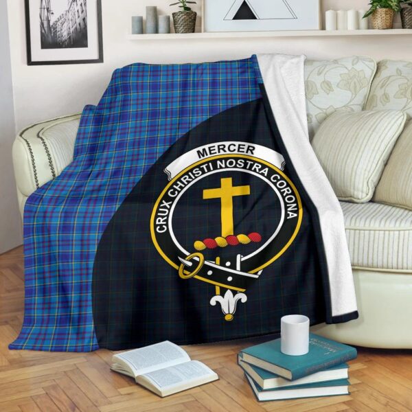 Mercer Modern Clan Blanket, Scottish Tartan Mercer Modern Clans Blanket Wave Style