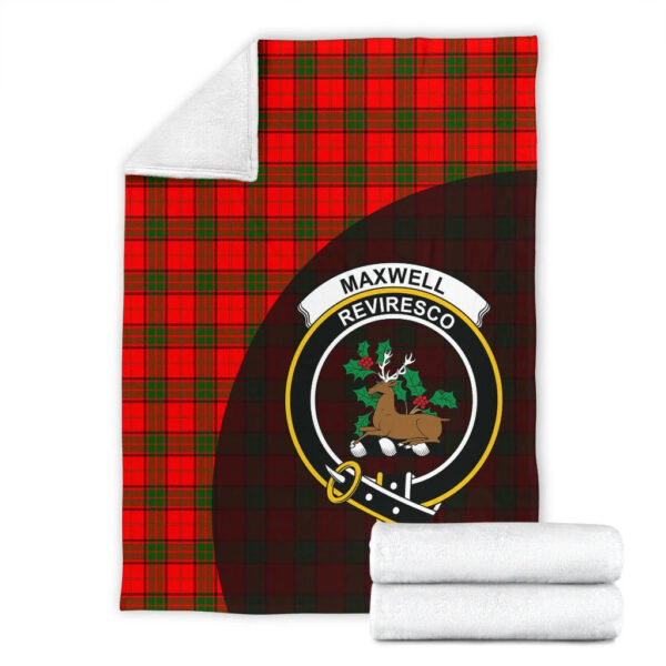 Maxwell Modern Clan Blanket, Scottish Tartan Maxwell Modern Clans Blanket Wave Style - Image 4