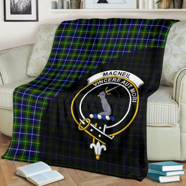 MacNeill of Barra Modern Clan Blanket, Scottish Tartan MacNeill of Barra Modern Clans Blanket Wave Style - Image 2