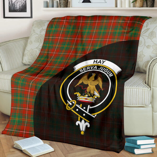 Hay Ancient Clan Blanket, Scottish Tartan Hay Ancient Clans Blanket Wave Style - Image 2