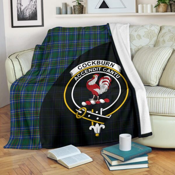 Cockburn Ancient Clan Blanket, Scottish Tartan Cockburn Ancient Clans Blanket Wave Style