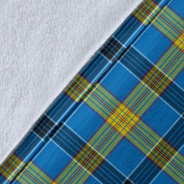 Laing Clan Blanket, Scottish Tartan Laing Clans Blanket Wave Style - Image 5