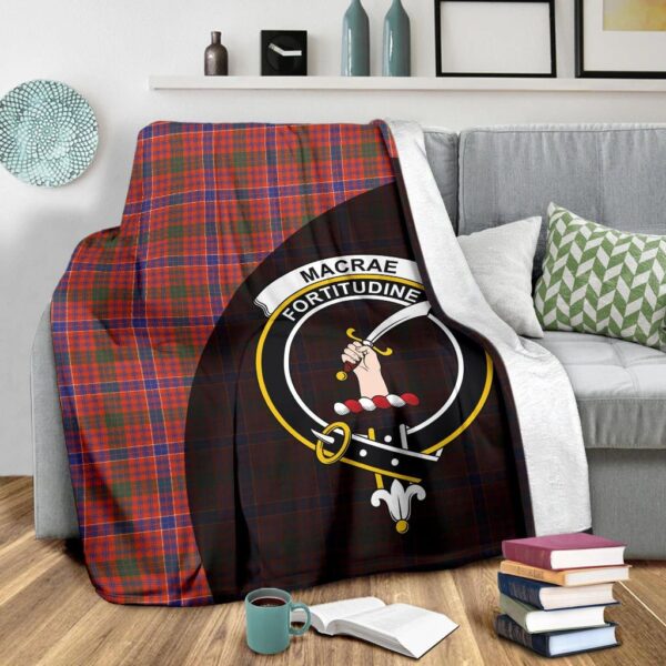 MacRae Ancient Clan Blanket, Scottish Tartan MacRae Ancient Clans Blanket Wave Style - Image 3