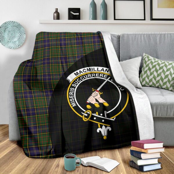 MacMillan Hunting Modern Clan Blanket, Scottish Tartan MacMillan Hunting Modern Clans Blanket Wave Style - Image 3