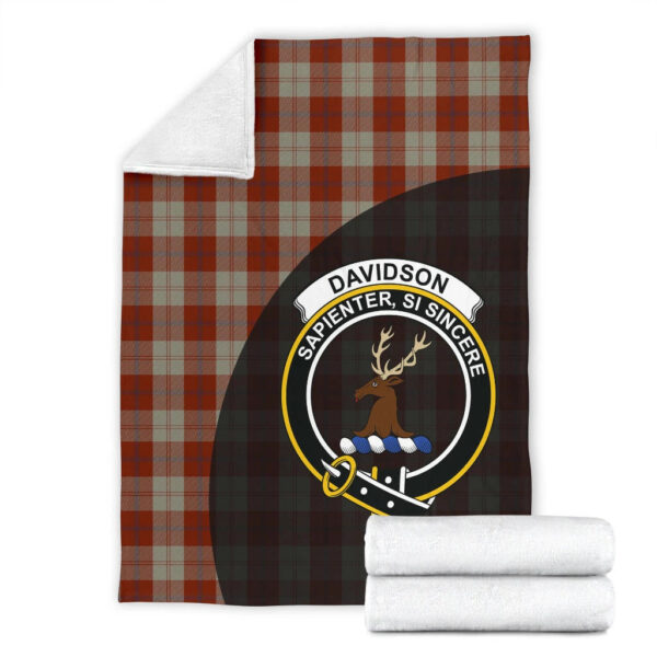 Davidson Dress Dancers Clan Blanket, Scottish Tartan Davidson Dress Dancers Clans Blanket Wave Style - Image 4