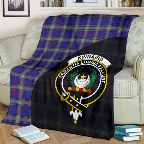 Kinnaird Clan Blanket, Scottish Tartan Kinnaird Clans Blanket Wave Style - Image 2