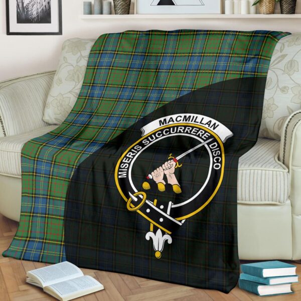 MacMillan Hunting Ancient Clan Blanket, Scottish Tartan MacMillan Hunting Ancient Clans Blanket Wave Style - Image 2