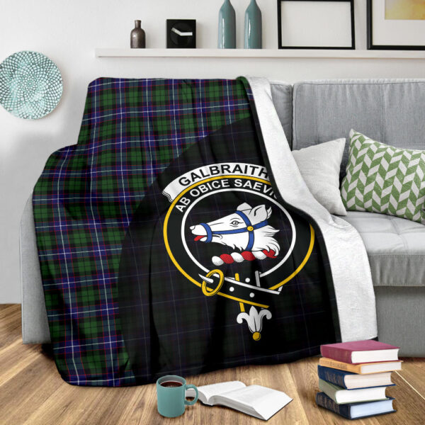 Galbraith Modern Clan Blanket, Scottish Tartan Galbraith Modern Clans Blanket Wave Style - Image 3