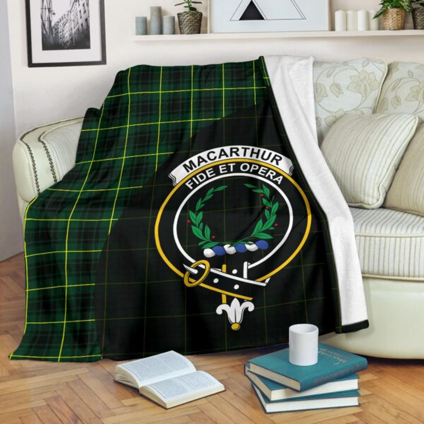 MacArthur Modern Clan Blanket, Scottish Tartan MacArthur Modern Clans Blanket Wave Style