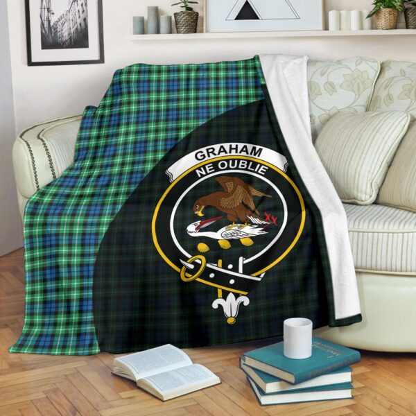 Graham of Montrose Ancient Clan Blanket, Scottish Tartan Graham of Montrose Ancient Clans Blanket Wave Style