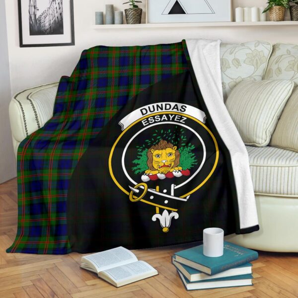 Dundas Modern 02 Clan Blanket, Scottish Tartan Dundas Modern 02 Clans Blanket Wave Style