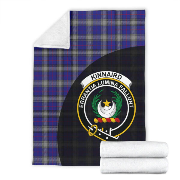 Kinnaird Clan Blanket, Scottish Tartan Kinnaird Clans Blanket Wave Style - Image 4