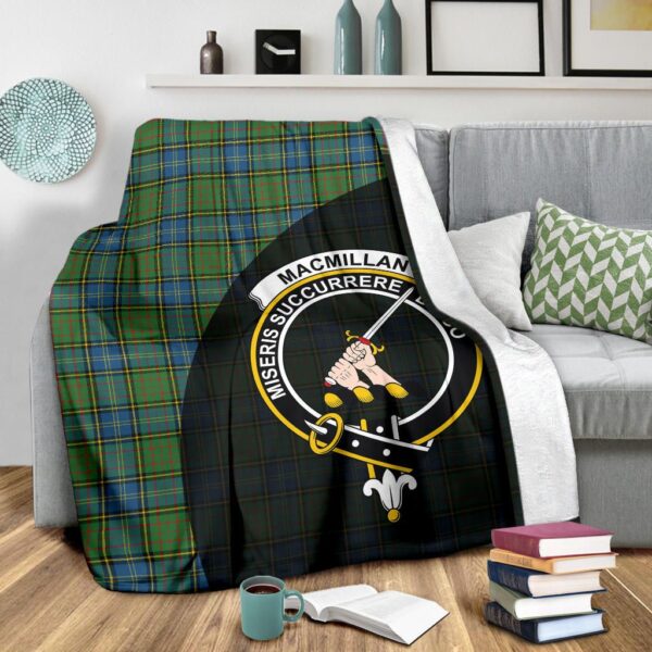 MacMillan Hunting Ancient Clan Blanket, Scottish Tartan MacMillan Hunting Ancient Clans Blanket Wave Style - Image 3