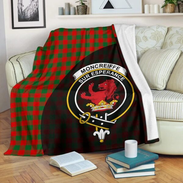 Moncrieffe Clan Blanket, Scottish Tartan Moncrieffe Clans Blanket Wave Style