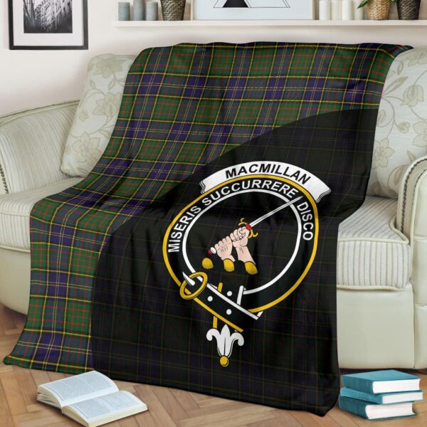 MacMillan Hunting Modern Clan Blanket, Scottish Tartan MacMillan Hunting Modern Clans Blanket Wave Style - Image 2