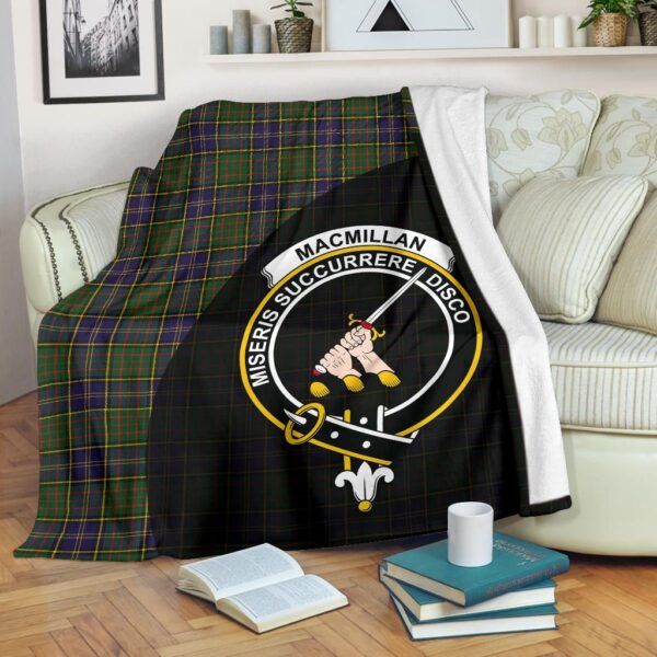 MacMillan Hunting Modern Clan Blanket, Scottish Tartan MacMillan Hunting Modern Clans Blanket Wave Style