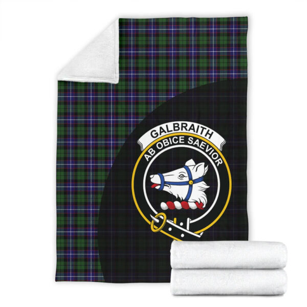 Galbraith Modern Clan Blanket, Scottish Tartan Galbraith Modern Clans Blanket Wave Style - Image 4