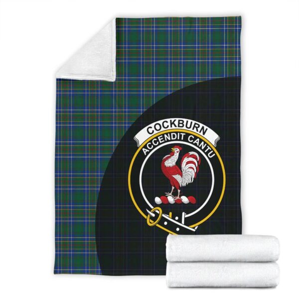 Cockburn Ancient Clan Blanket, Scottish Tartan Cockburn Ancient Clans Blanket Wave Style - Image 4