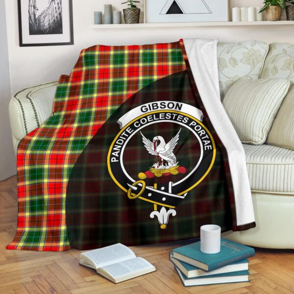 Gibbs Clan Blanket, Scottish Tartan Gibbs Clans Blanket Wave Style