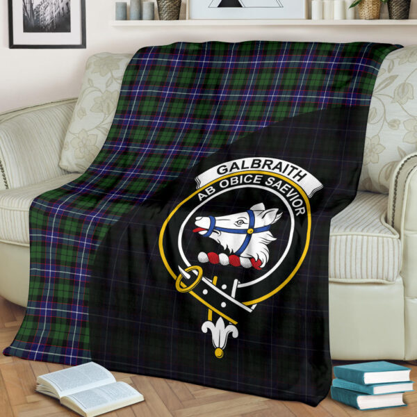 Galbraith Modern Clan Blanket, Scottish Tartan Galbraith Modern Clans Blanket Wave Style - Image 2